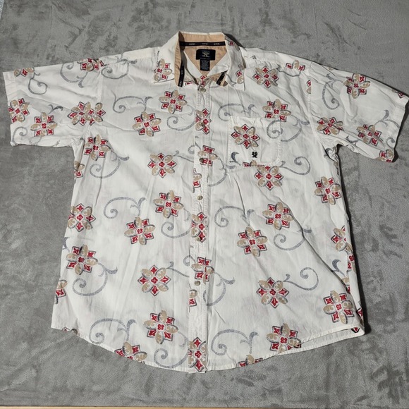 Wrangler 20x Shirt Short Sleeve Men's Size XXL Western Cowboy Design White - Picture 1 of 7